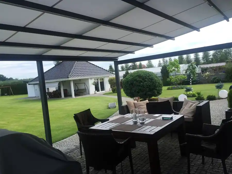 Pergola tarasowa w strefie wypoczynku